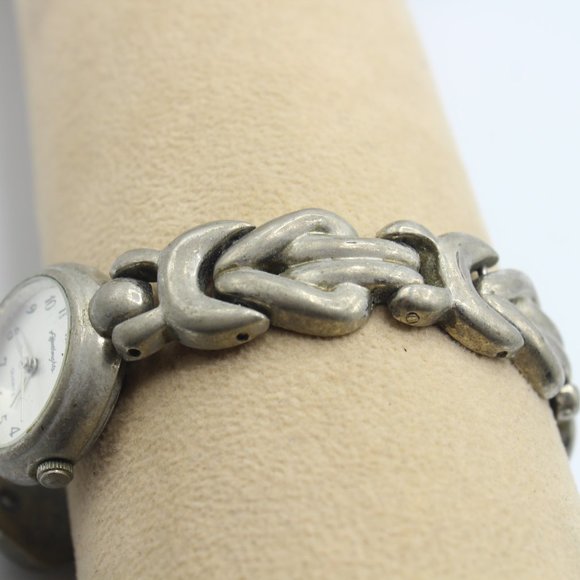 Vintage Afterthoughts Quartz Women’s Casual Classic Silver Tone Watch 90's - Picture 4 of 6